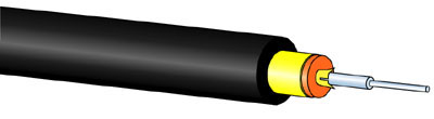 C14787 OFS Factory5™ Simplex Fiber Cable, Step-Index, Riser Construction, Polyethylene Jacket
