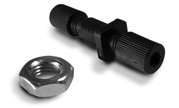 Connector-less design for industry-standard POF cable w retention nut