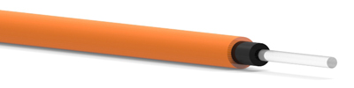 GHEL4001-OR Eska; Premier Simplex Optical Fiber Cable, Polyethylene Buffered, Polyolefine Elastomer Sheathed, V-2Y Y 1P980/1000