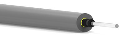 GHEV4001 Eska™ Premier 1.0 mm Core Optical Fiber,<br>Polyethylene Buffered,<br>3.0 mm OD Polyvinyl Chloride Sheathed,<br>V-2Y Y 1P980/1000