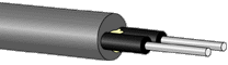 GHTT4002 Eska&trade; Premier PE Jacketed, PVC Sheathed Duplex Cable with Strength Member