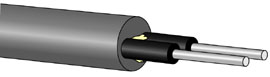 GHTT4002 Eska&trade; Premier PE Jacketed, PVC Sheathed Duplex Cable with Strength Member