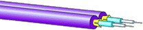 GigaPOF120LD-CB-DZP Fiber Optic Cable, Plenum Grade 120/750 �m 