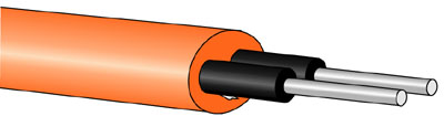 GHEL4002-OR Eska&trade; Premier Polyethylene Buffered & Hytrel Sheathed Fiber Cord