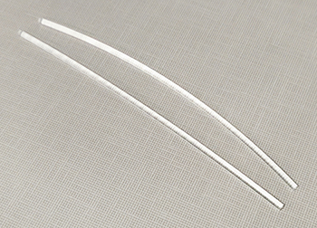 Straightened Optical Fibers